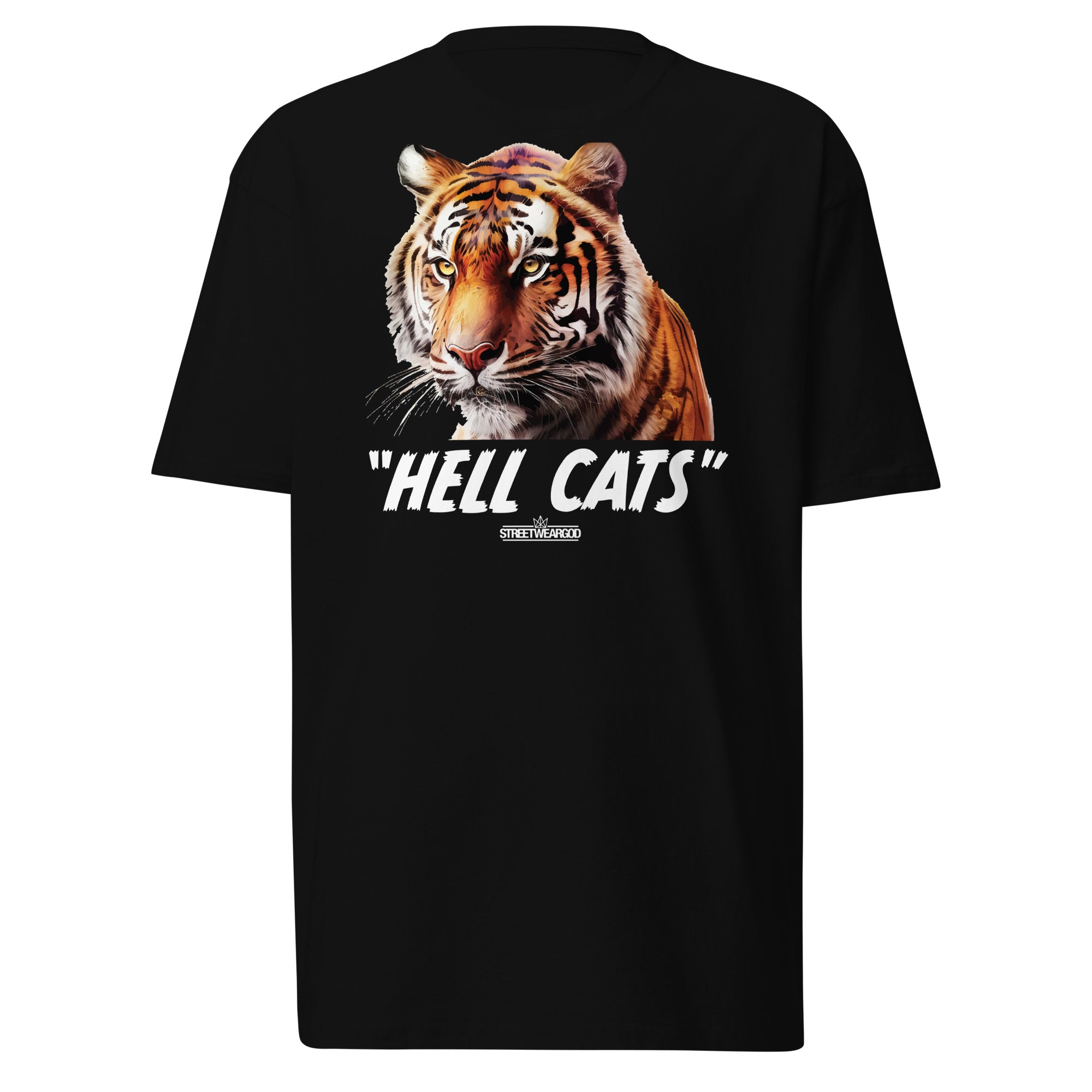 Hell cats black premium heavyweight tee