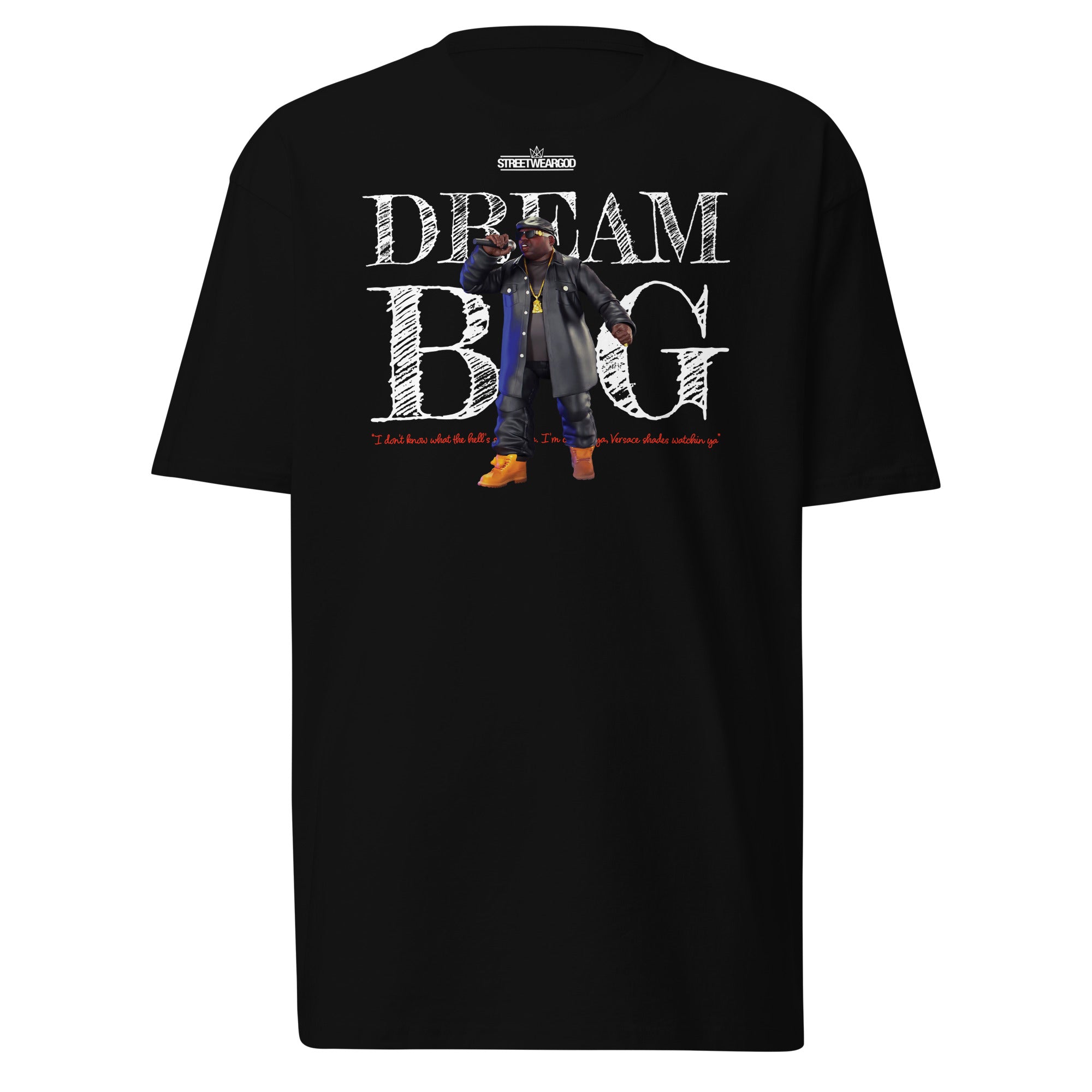 DREAM BIG BLACK premium heavyweight tee