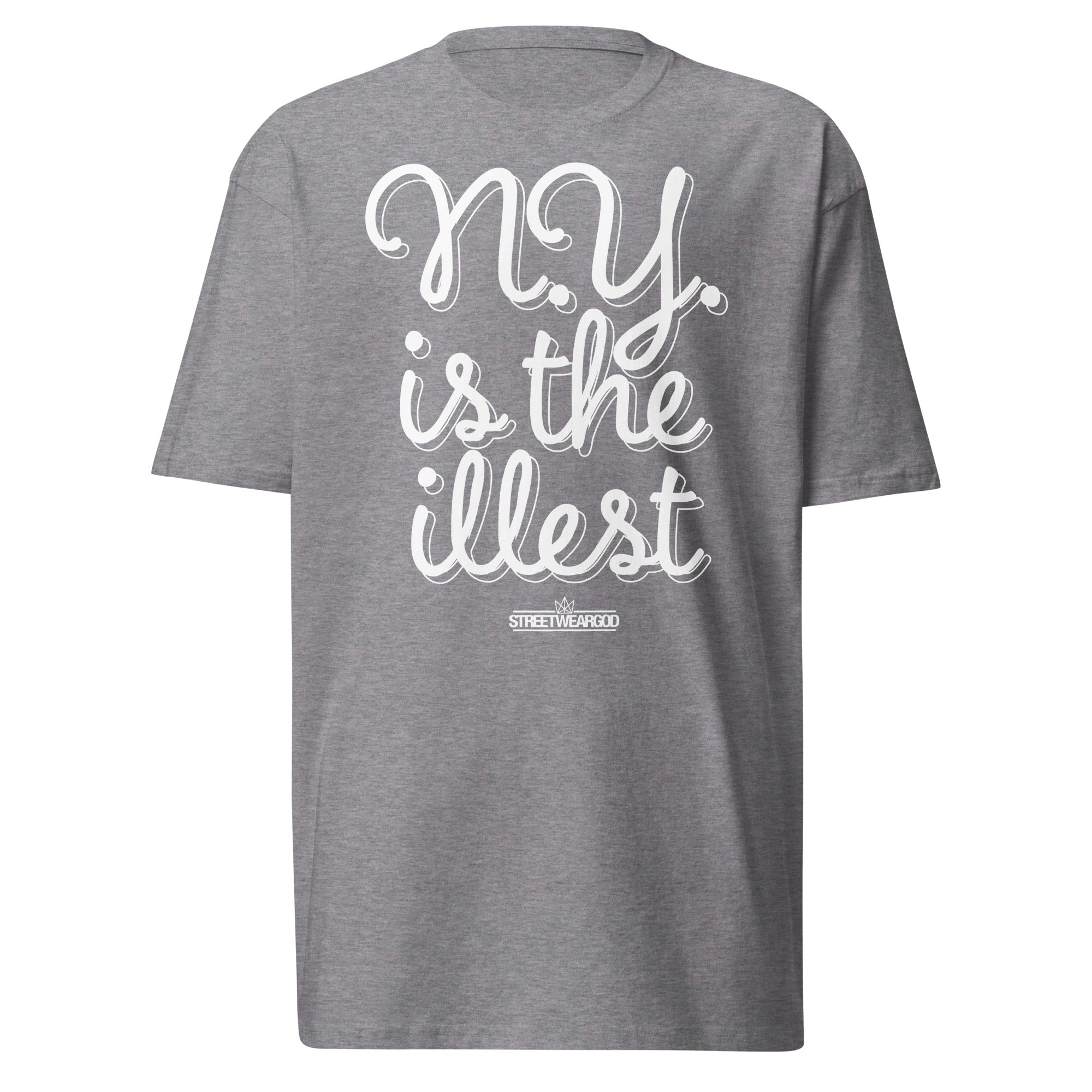 Illest grey premium heavyweight tee