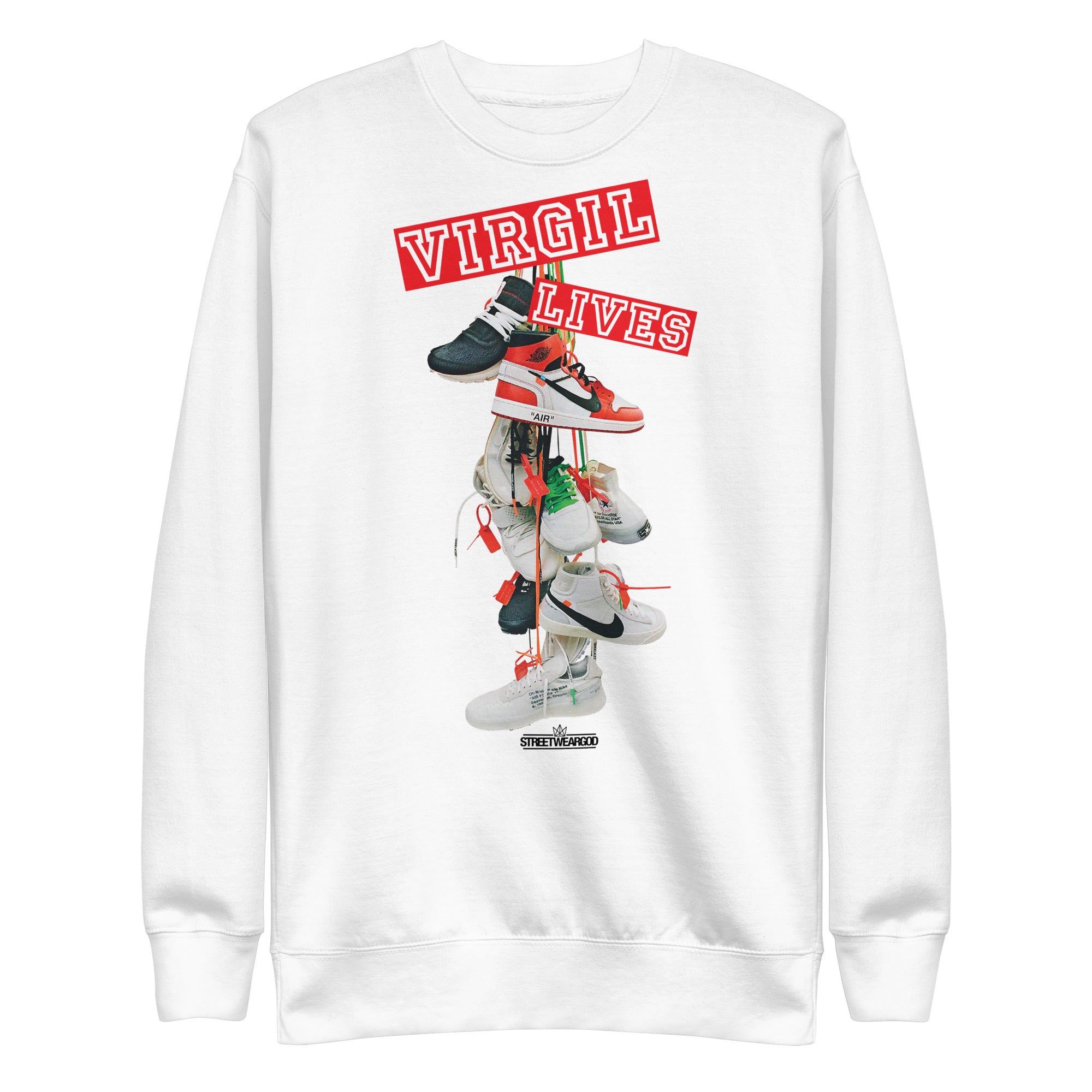 VIRGIL LIVES WHITE Unisex Premium Sweatshirt